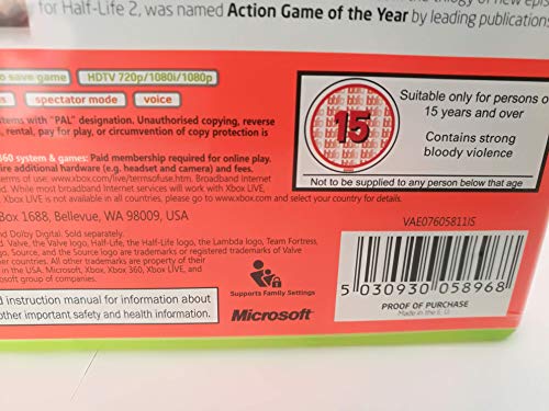 Half Life 2: The Orange Box (Xbox 360) [Importación inglesa]