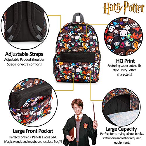 Harry Potter Mochilas Escolares Juveniles, Material Escolar para Niños, Mochila Gran Capacidad para Colegio Viajes, Harry Potter Merchandising Regalos para Niños Niñas y Adolescentes