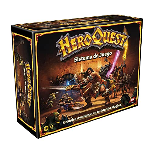 Hasbro Gaming Avalon Hill - Sistema de Juego HeroQuest - Juego de Aventuras en Mazmorras para 2 a 5 Jugadores a Partir de 14 años