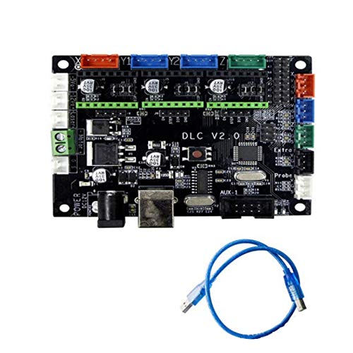 Haude Controlador CNC GRBL 1.1 MKS DLC V2.0 Placa de Ruptura GRBL Placa Base de Controlador de Estepa de 3 Ejes Monitor de MáQuina de Grabado CNC