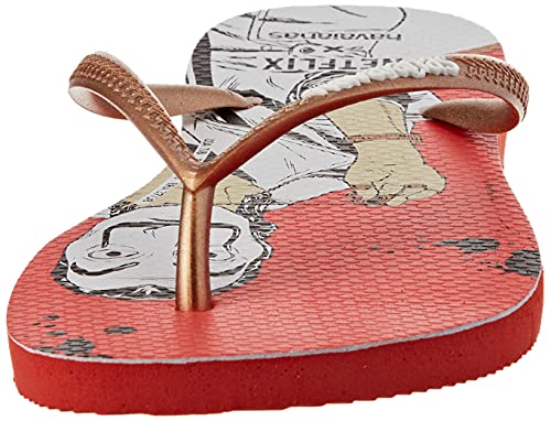 Havaianas Slim Nairobi Casa de Papel Netflix, Flip-Flop Mujer, Red Crush, 39/40 EU