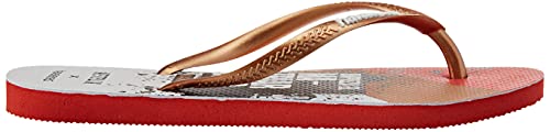 Havaianas Slim Nairobi Casa de Papel Netflix, Flip-Flop Mujer, Red Crush, 39/40 EU