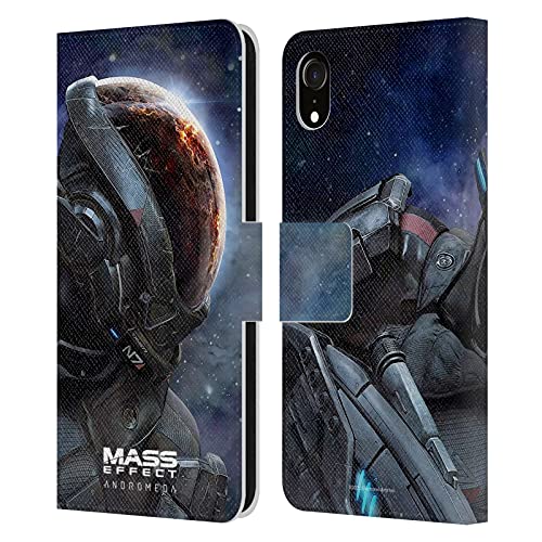 Head Case Designs Funda de piel con tapa para Apple iPhone XR de EA Bioware Mass Effect Key Art 2017 con diseño de Andromeda Graphics