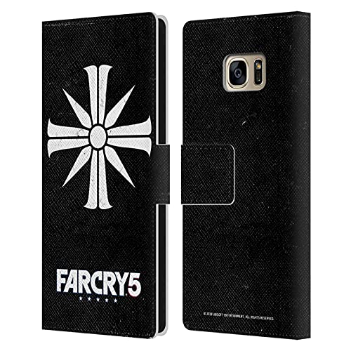 Head Case Designs Funda de piel tipo libro con diseño de Far Cry 5 Key Art y logotipo de aspecto envejecido, con emblema de culto