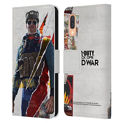 Head Case Designs Funda de piel tipo libro con licencia oficial Activision Call of Duty Black Ops Cold War Ultimate Edition Key Art compatible con Samsung Galaxy A40 (2019)