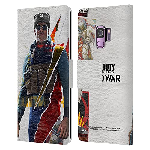 Head Case Designs Funda de piel tipo libro con licencia oficial Activision Call of Duty Black Ops Cold War Ultimate Edition Key Art - Funda para Samsung Galaxy S9