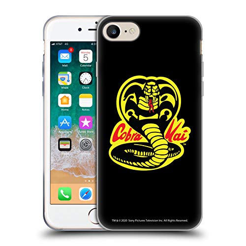 Head Case Designs Licenciado Oficialmente Cobra Kai Logotipo Gráficos Carcasa de Gel de Silicona Compatible con Apple iPhone 7 / iPhone 8 / iPhone SE 2020