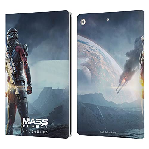 Head Case Designs Licenciado Oficialmente EA Bioware Mass Effect Key Art Super Deluxe 2017 Gráficos Andromeda Carcasa de cuero tipo libro compatible con Apple iPad 10.2 (2019)/(2020)/(2021)