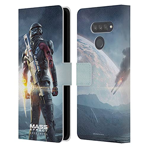 Head Case Designs Licenciado Oficialmente EA Bioware Mass Effect Key Art Super Deluxe 2017 Gráficos Andromeda Carcasa de Cuero Tipo Libro Compatible con LG K50S