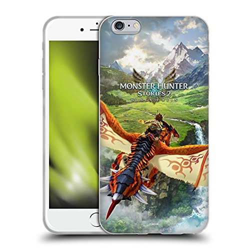Head Case Designs Licenciado Oficialmente Monster Hunter Stories 2 Wings of Ruin Game Cover Key Art Gráficos Carcasa de Gel de Silicona Compatible con Apple iPhone 6 Plus/iPhone 6s Plus