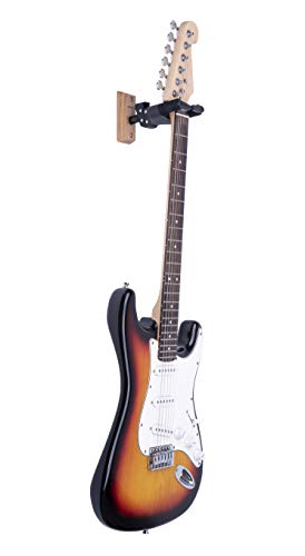 HERCULES Stands GSP38WB PLUS AGS - Colgador de pared para guitarra con base de madera