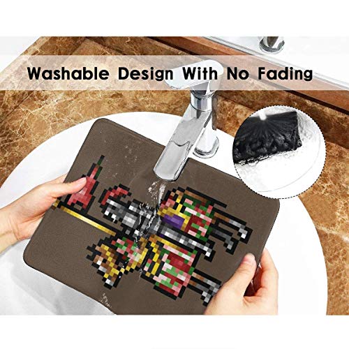 Heroes of Might y Magic Knight Retro Pixel Dos Game Fan Shirt Dobladillo de la Alfombrilla de ratón Esports Office Study Computer