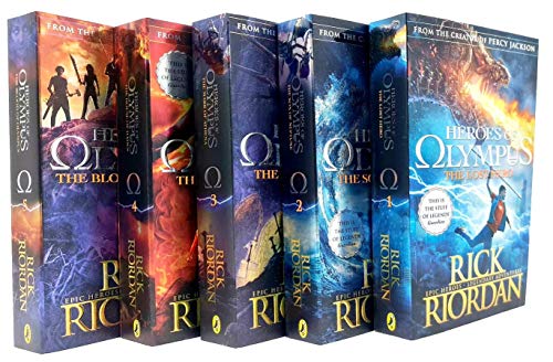 Heroes of Olympus Complete Collection 5 Books Box Set -The Lost Hero/The Son of Neptune/The Mark of Athena/The Blood of Olympus ( in English)