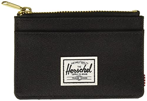 Herschel Cartera con Cremallera, Taglia Unica, Nero