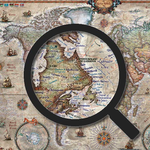 Heye HY29871 Puzzles Map Art, 1000 Pc-Retro World