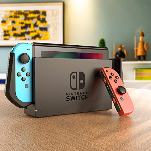 HEYSTOP Carcasa Compatible con Nintendo Switch, Funda Nintendo Switch con Protectora TPU Grip Funda de Agarre Compatible con la Consola de Pantalla para Switch Console con 6 Agarres para el Pulgar