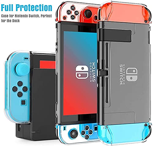 HEYSTOP Funda Compatible con Nintendo Switch, Funda de Viaje para Switch con Más Espacio de Almacenamiento para 8 Juegos, Funda Compatible con Nintendo Switch Console & Accesorios (Púrpura)