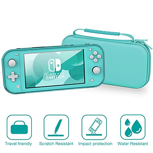 HEYSTOP Funda para Nintendo Switch Lite con Carcasa Switch Lite + Protector de Pantalla + Funda Tarjeta de Juegos + Tapas de Agarre para el Pulgar - Verde