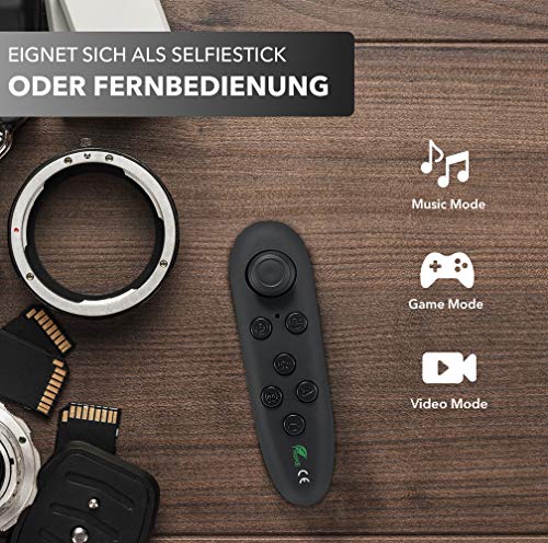 Hi-Shock Gamepad 360 - Mando para teléfono móvil - Mando para Smartphone, PC, Tablet - Joypad móvil - con batería - Mando de Juego para Android - Disparador de Selfie