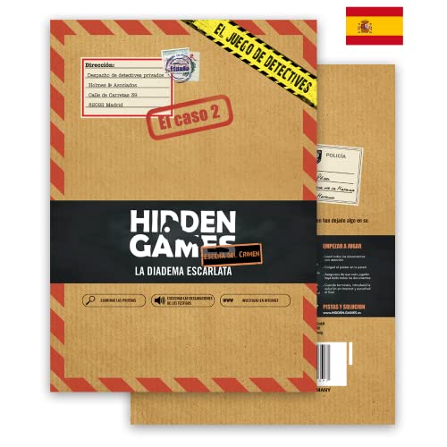 Hidden Games Escena del Crimen - EL caso 2 - La Diadema Escarlata (Versión española) - Escape Room