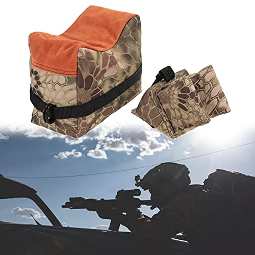 HIMAPETTR Portátil Soportes para Armas Resto Bolsa, Tactics Sacos de Arena, para Rifles/Pistola de Aire Arma Resto Caza Objetivo Tiro Práctica Camuflaje