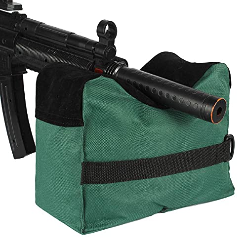 HIMAPETTR Saco Tiro Rifle, Tactics Sacos de Arena, Apoyo de Arma Banco de Tiro Delantero Trasero para la Práctica al Aire Libre de Rifles/Pistola de Aire, Resistencia Agua,Verde
