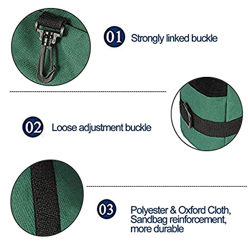 HIMAPETTR Saco Tiro Rifle, Tactics Sacos de Arena, Apoyo de Arma Banco de Tiro Delantero Trasero para la Práctica al Aire Libre de Rifles/Pistola de Aire, Resistencia Agua,Verde