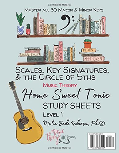 Home Sweet Tonic Study Sheets: Scales, Key Signatures, & the Circle of 5ths: Master all 30 Major & Minor Keys (Home Sweet Tonic Collection | Music Theory Shop)