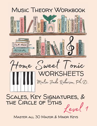 Home Sweet Tonic Worksheets: Scales, Key Signatures, & the Circle of 5ths: Master all 30 Major & Minor Keys (Home Sweet Tonic Collection | Music Theory Shop)