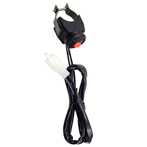 Homyl Kill Switch Momentáneo Botón Pulsador Horn Starter Pit Bike Dirt ATV Rojo