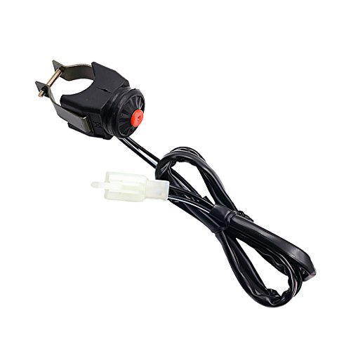 Homyl Kill Switch Momentáneo Botón Pulsador Horn Starter Pit Bike Dirt ATV Rojo