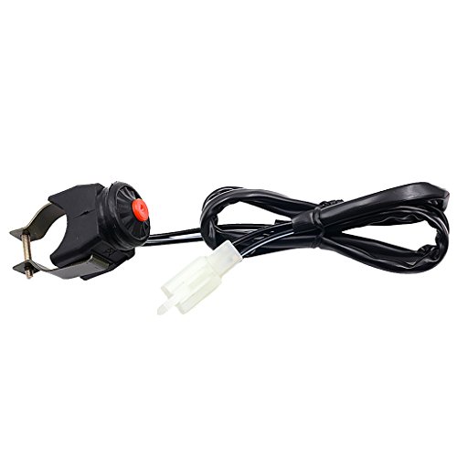 Homyl Kill Switch Momentáneo Botón Pulsador Horn Starter Pit Bike Dirt ATV Rojo