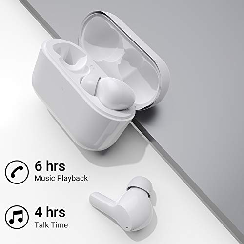 HONOR CHOICE Auriculares Bluetooth TWS Auriculares Auriculares Impermeables con cancelación de Ruido de Doble micrófono Auriculares inalámbricos Verdaderos, compatibles con Android iOS, Blanco