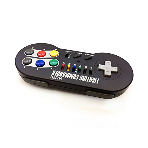 Hori Wireless Fighting Commander Gamepad Nintendo NES Classic Multicolor - Volante/mando (Gamepad, Nintendo NES Classic, Analógico, Seleccionar, Turbo, Inalámbrico, RF)