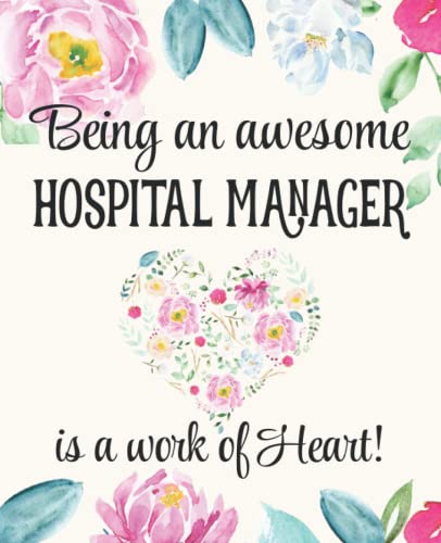 Hospital Manager Gifts: Work of Heart Sentimental Thank You Appreciation Present for Women Friends, Family or Coworkers