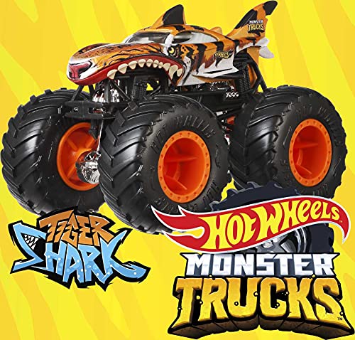Hot Wheels Monster Trucks coches de juguetes 1:64 Bone Shaker (Mattel GNJ57) , colores/modelos surtidos