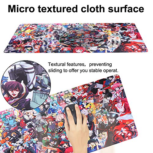 HoYiXi Gaming Alfombrilla de Ratón Mouse Pad Desk Pad Extra Grande Superficie Lisa y Base de Goma Antideslizante Mouse Mat XXL 90 x 40 x 0.3 CM