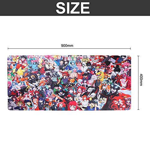 HoYiXi Gaming Alfombrilla de Ratón Mouse Pad Desk Pad Extra Grande Superficie Lisa y Base de Goma Antideslizante Mouse Mat XXL 90 x 40 x 0.3 CM