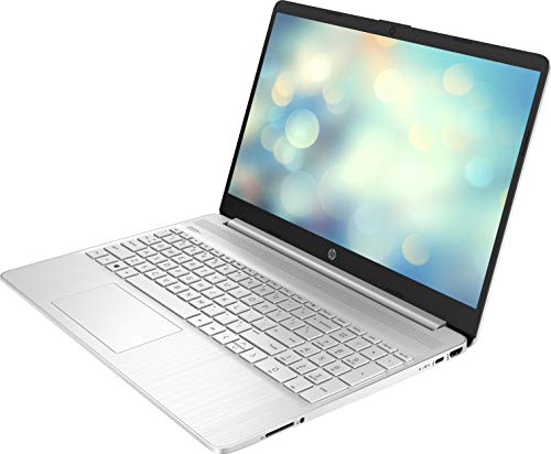HP 15s-fq2040ns - Ordenador portátil de 15.6" FullHD (Intel Core i3-1115G4, 8GB de RAM, 256GB SSD, Intel UHD Graphics, Sin sistema operativo ) Plata - teclado QWERTY Español