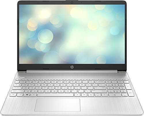 HP 15s-fq2040ns - Ordenador portátil de 15.6" FullHD (Intel Core i3-1115G4, 8GB de RAM, 256GB SSD, Intel UHD Graphics, Sin sistema operativo ) Plata - teclado QWERTY Español