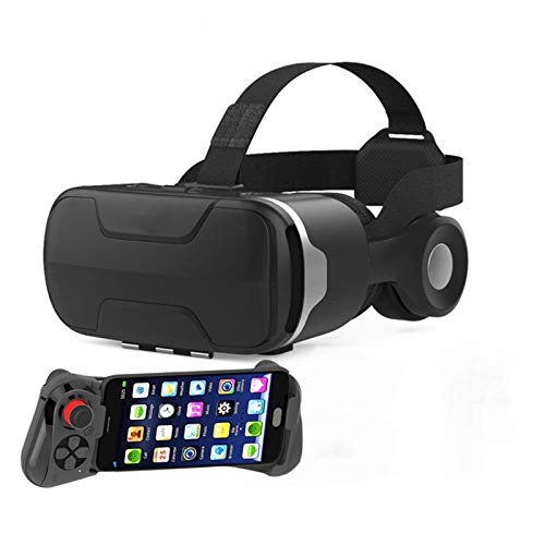 HPH Auriculares VR De Realidad Virtual Gafas 3D, Estéreo con Lentes Anti-Luz Azul con Mango Control Remoto para Todos Los Teléfonos Inteligentes Una Longitud 4,7 A 6,6 Pulgadas,058