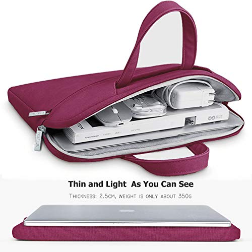 HSEOK Bolso Bandolera/Maletín para Portátil 15"-16", Funda Protectora Laptop Sleeve Dura y Impermeable para 15" 16" MacBook Pro, 15"-15,6"-16" Notebook, Peonía