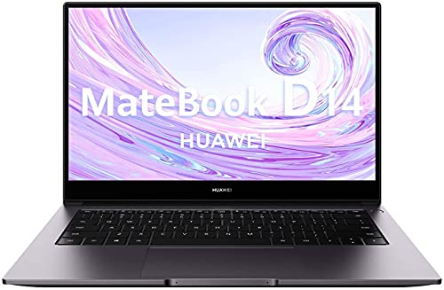 Huawei Matebook D14 - Ordenador Portátil Ultrafino de 14" FullHD (Intel Core i5-10210U, 8GB RAM, 512GB SSD, Intel UHD Graphics, Windows 10 Home) Space Grey - Teclado QWERTY Español