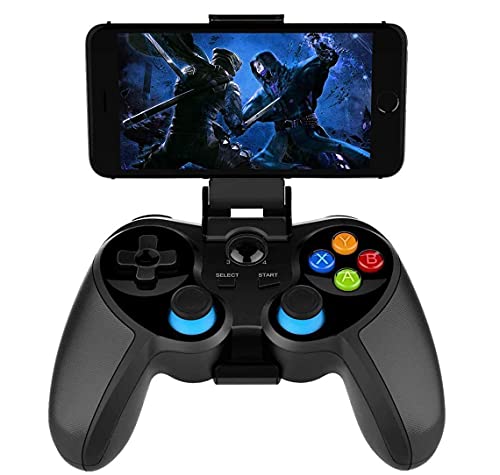 HYMKL Controlador de juegos móvil, Gamepad Bluetooth, Joystick para juegos adecuado para/Android/PC/TV Box, para la mayoría de los juegos populares Grip