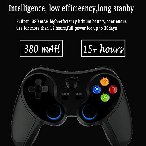 HYMKL Controlador de juegos móvil, Gamepad Bluetooth, Joystick para juegos adecuado para/Android/PC/TV Box, para la mayoría de los juegos populares Grip