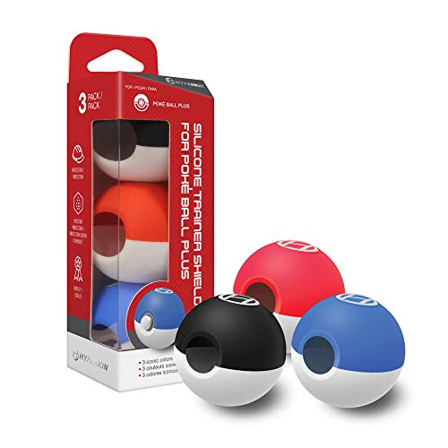 Hyperkin - Protectores de silicona para Poké Ball Plus (3 unidades)
