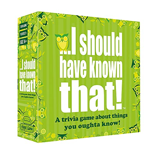 I should have known that. 21026 "About Things You Oughta Know. Juego de Cartas Trivia