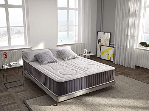 Imperial Confort ViscoBayscent - Colchón Visco Grafeno de espuma con tratamiento BAYSCENT® Neutralizer - Transpirable y doble cara (invierno/verano) - Grosor 30 cm - 150x190