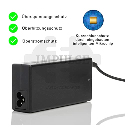 Impulse - Cargador para Acer Aspire 1, 3, 5, 6, A315, A515, A517, A615, E15, E15, E17, ES15, ES17, ES15, ES17, ES1, E5, F15, F5, V14, V15, V17 y V3 (90 y V3) 5 V7. 5750G 7750G E5-575G TravelMate 5760
