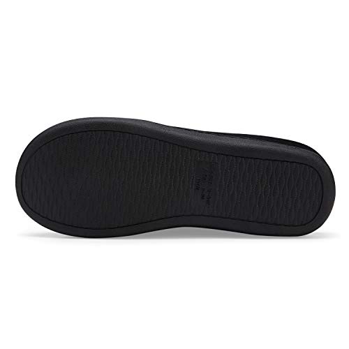 incarpo Zapatillas Casa Hombre Antideslizante de Interior y Exterior Pantuflas Vellón de Coral Cálido y Confortable Zapatillas,Rojo Negro,42/43 EU